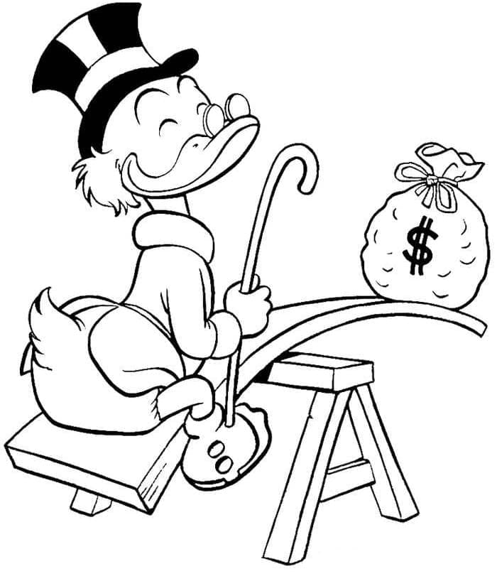 Free printable Scrooge McDuck coloring page #199823 from Cartoon Characters collection Free printable Scrooge McDuck coloring page #199823 from Cartoon Characters collection