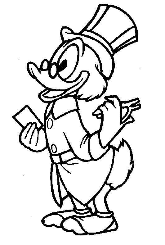 Free printable Scrooge McDuck coloring page #31795 from Cartoon Characters collection Free printable Scrooge McDuck coloring page #31795 from Cartoon Characters collection