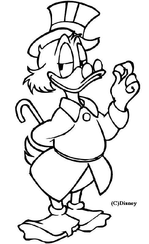 Free printable Scrooge McDuck coloring page #31846 from Cartoon Characters collection Free printable Scrooge McDuck coloring page #31846 from Cartoon Characters collection