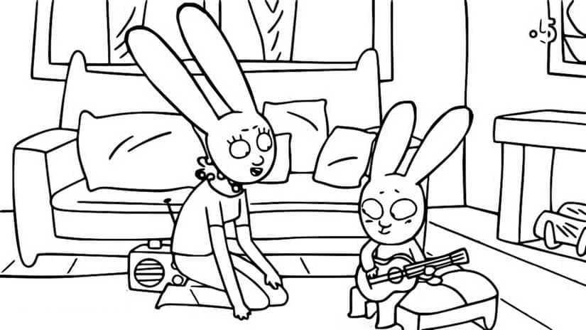 Free printable Simon Rabbit coloring page #192950 from Cartoon Characters collection