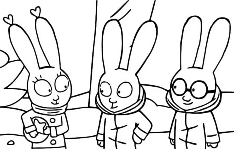 Free printable Simon Rabbit coloring page #192951 from Cartoon Characters collection