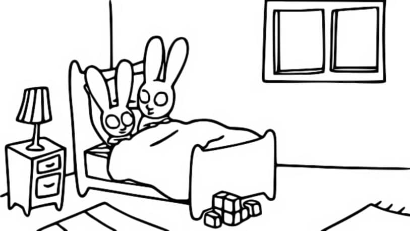 Free printable Simon Rabbit coloring page #192952 from Cartoon Characters collection