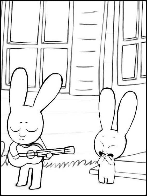 Free printable Simon Rabbit coloring page #192958 from Cartoon Characters collection