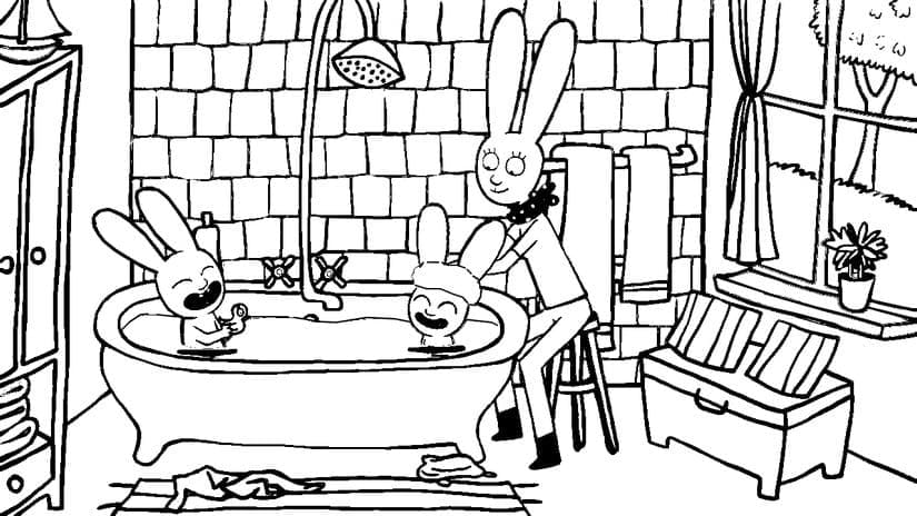 Free printable Simon Rabbit coloring page #192961 from Cartoon Characters collection