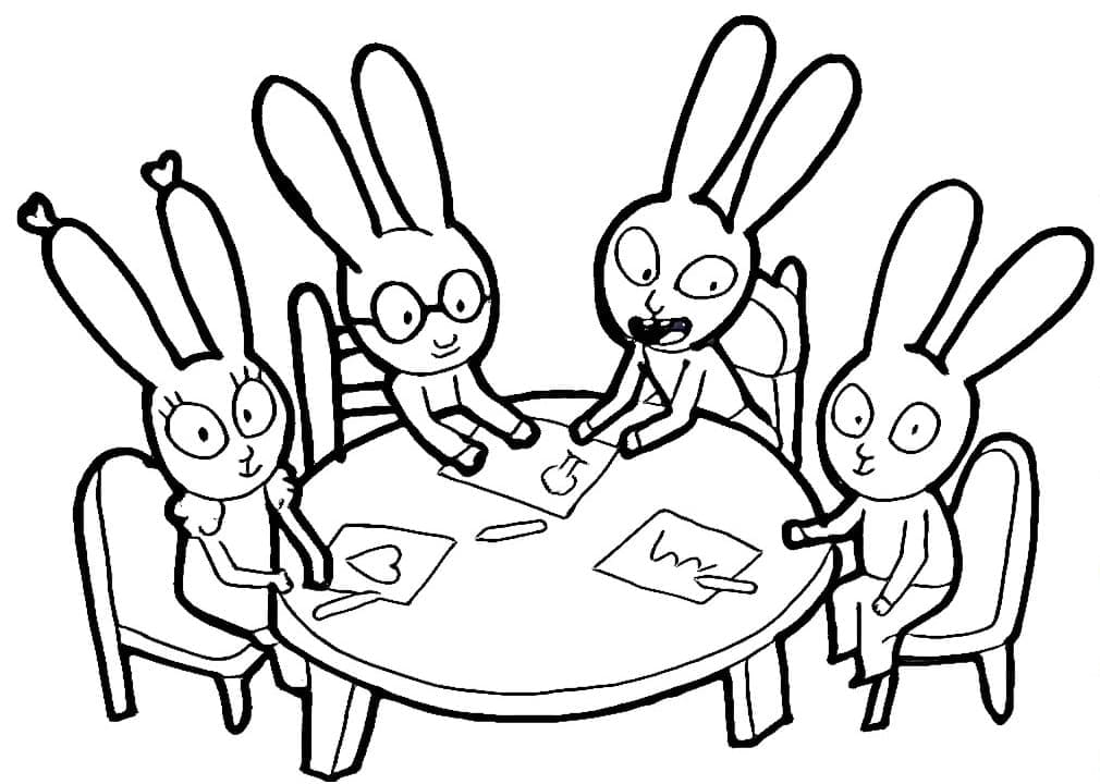Free printable Simon Rabbit coloring page #192962 from Cartoon Characters collection