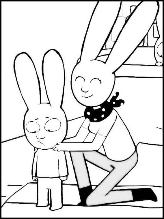 Free printable Simon Rabbit coloring page #192967 from Cartoon Characters collection Free printable Simon Rabbit coloring page #192967 from Cartoon Characters collection