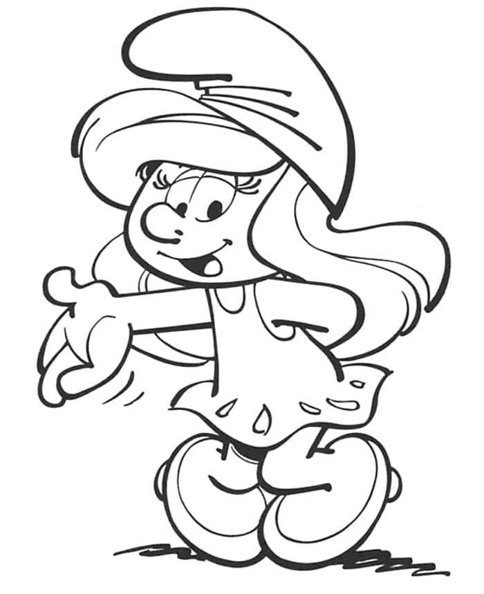 Free printable Smurfette coloring page #178456 from Cartoon Characters collection Free printable Smurfette coloring page #178456 from Cartoon Characters collection