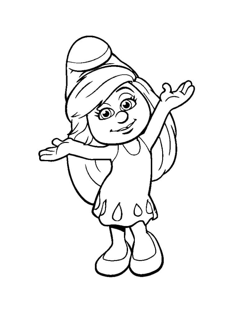 Free printable Smurfette coloring page #178457 from Cartoon Characters collection Free printable Smurfette coloring page #178457 from Cartoon Characters collection