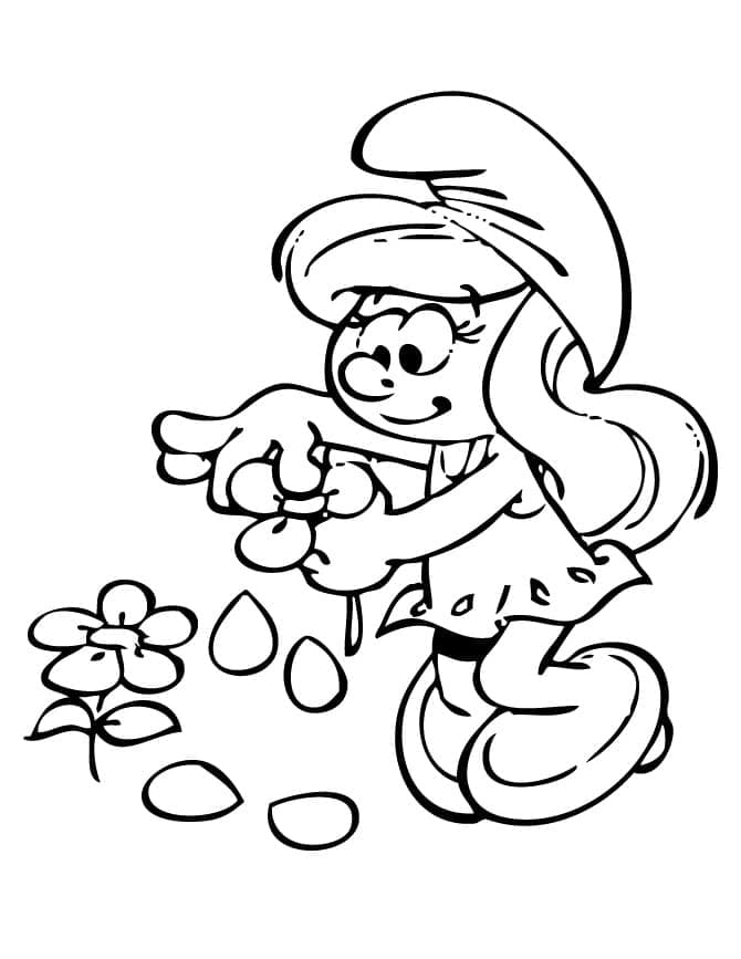 Free printable Smurfette coloring page #178461 from Cartoon Characters collection Free printable Smurfette coloring page #178461 from Cartoon Characters collection
