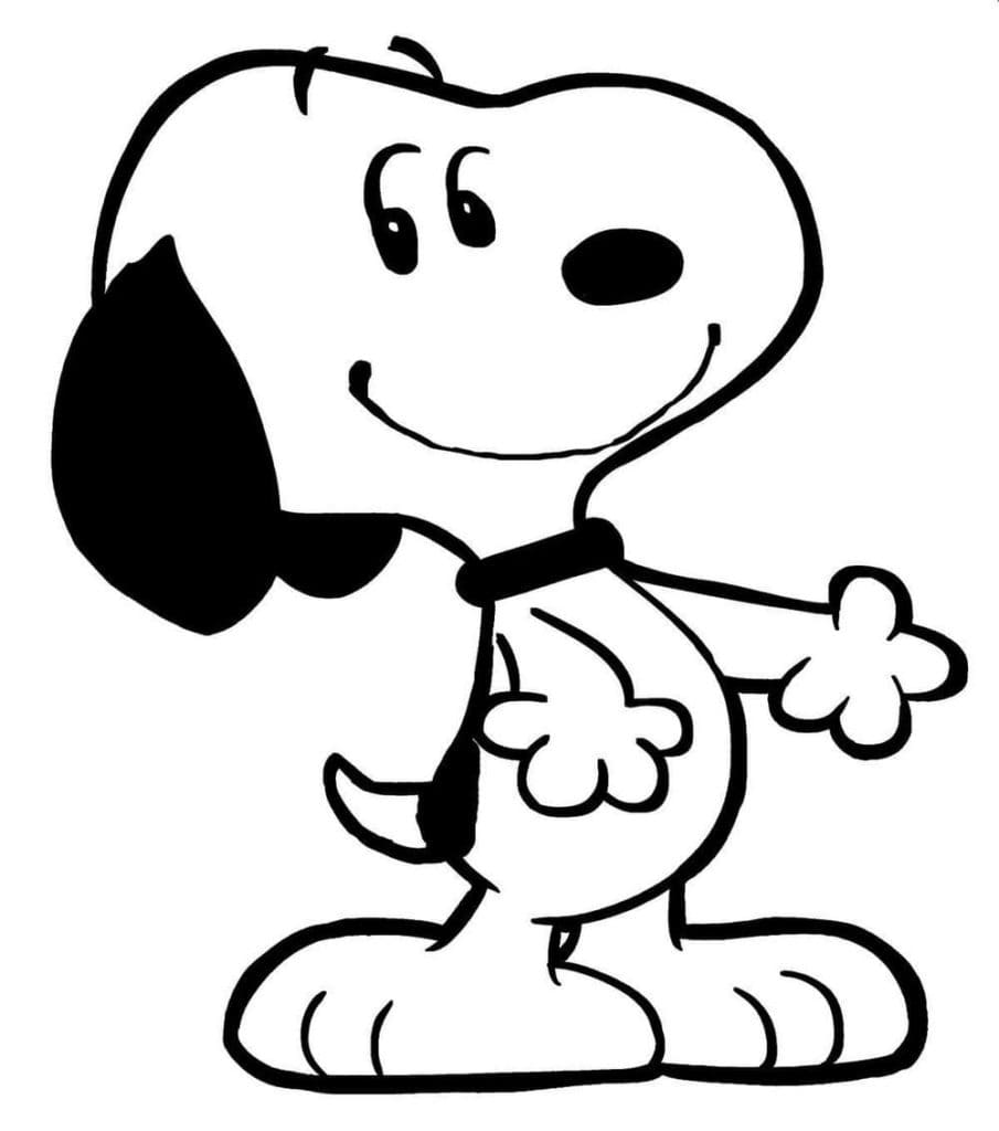 Free printable Snoopy coloring page #202880 from Cartoon Characters collection