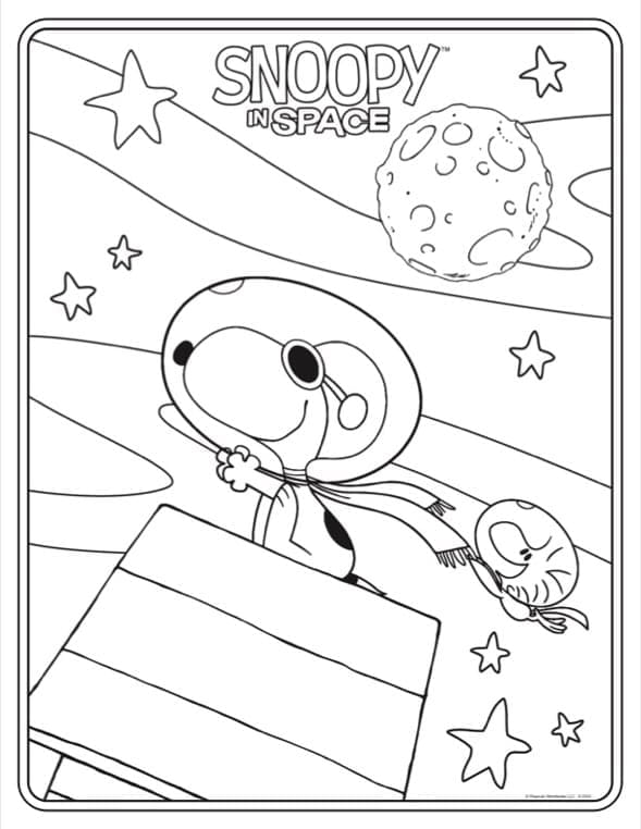 Free printable Snoopy coloring page #202895 from Cartoon Characters collection