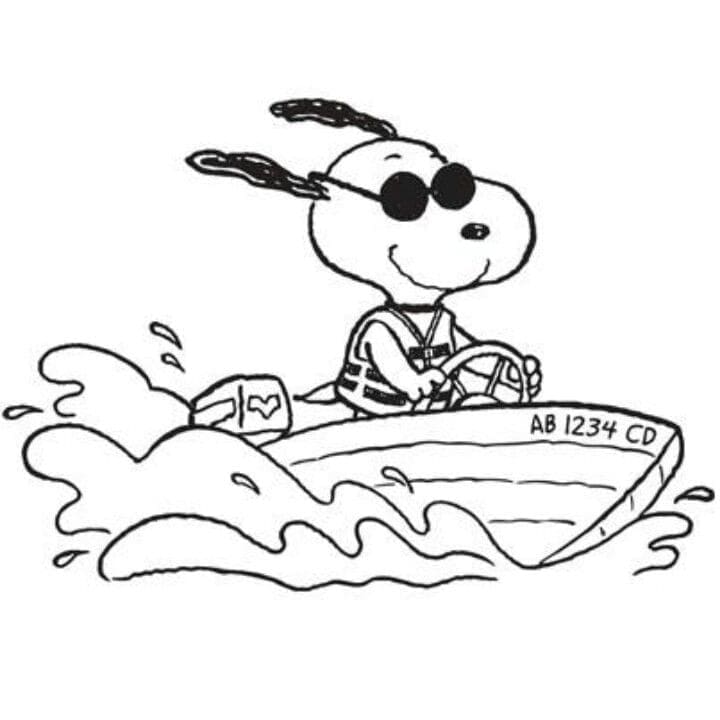 Free printable Snoopy coloring page #202917 from Cartoon Characters collection