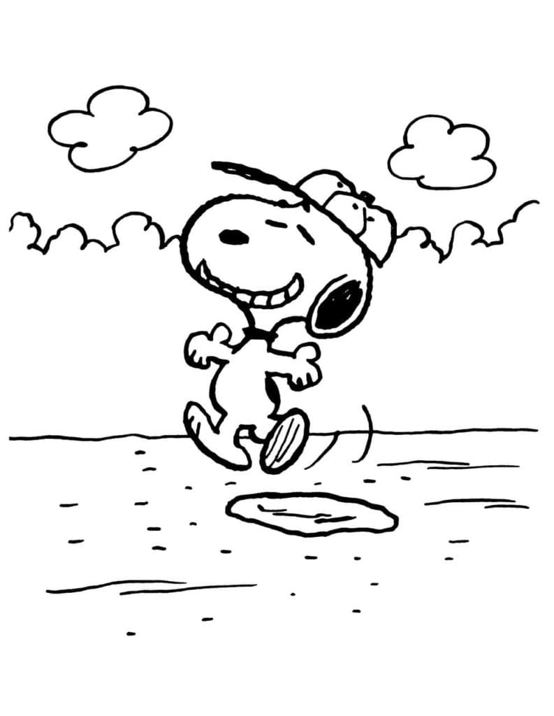 Free printable Snoopy coloring page #202927 from Cartoon Characters collection
