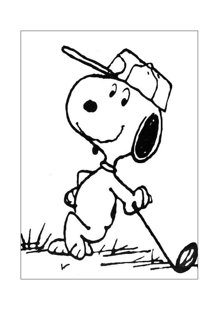 Free printable Snoopy coloring page #202932 from Cartoon Characters collection
