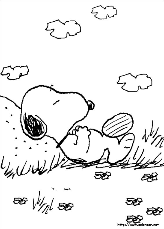 Free printable Snoopy coloring page #27075 from Cartoon Characters collection
