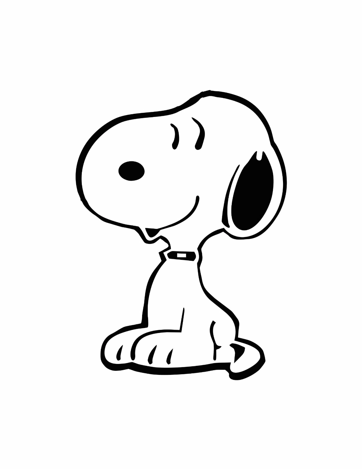 Free printable Snoopy coloring page #27108 from Cartoon Characters collection