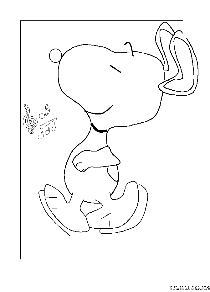 Free printable Snoopy coloring page #27139 from Cartoon Characters collection