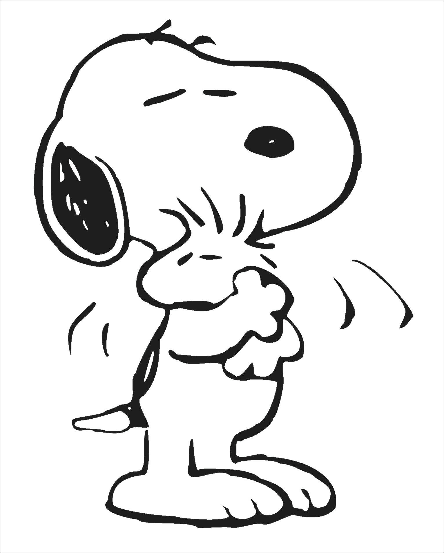 Free printable Snoopy coloring page #27194 from Cartoon Characters collection