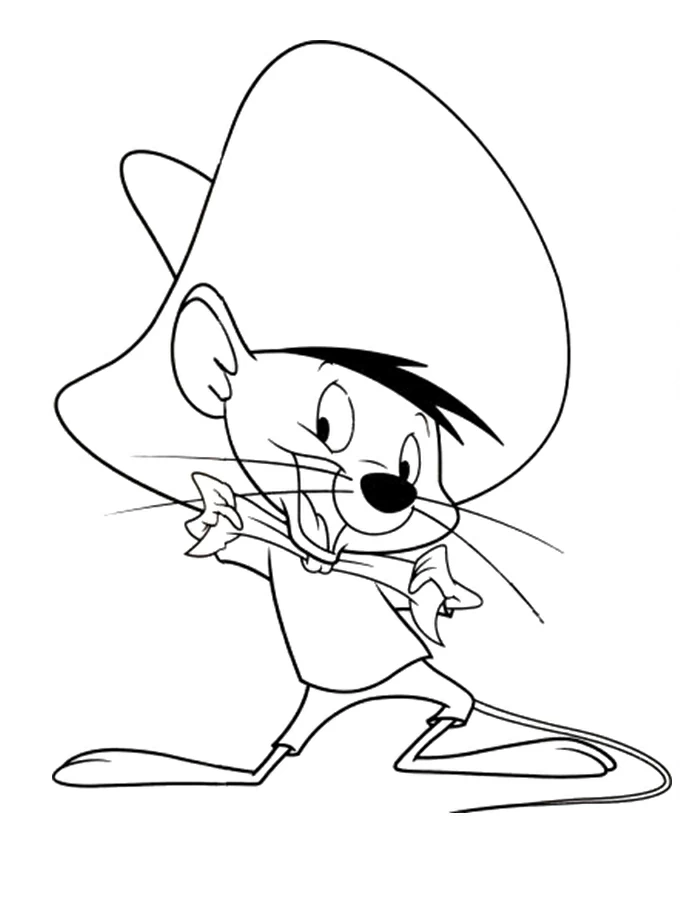 Free printable Speedy Gonzales coloring page #30722 from Cartoon Characters collection