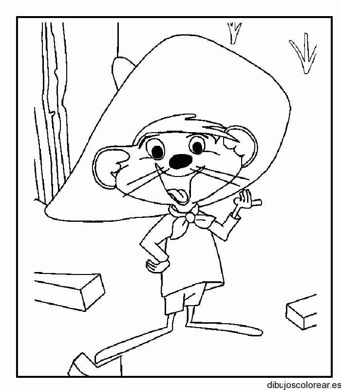 Free printable Speedy Gonzales coloring page #30731 from Cartoon Characters collection