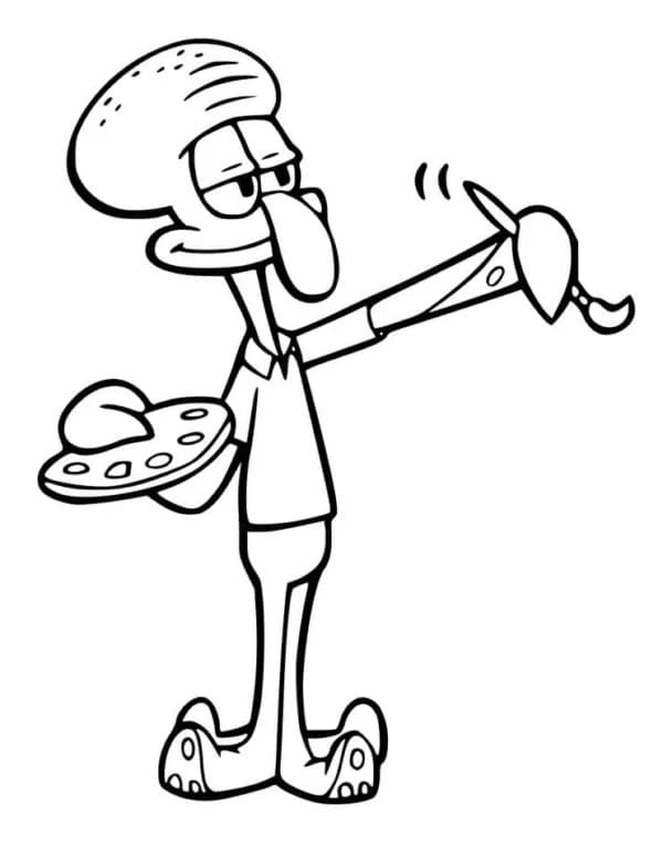 Free printable Squidward Tentacles coloring page #220591 from Cartoon Characters collection Free printable Squidward Tentacles coloring page #220591 from Cartoon Characters collection