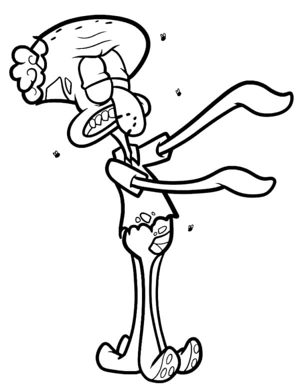 Free printable Squidward Tentacles coloring page #220594 from Cartoon Characters collection