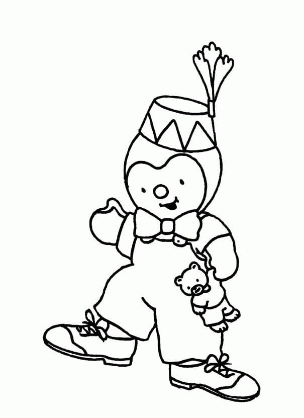 Coloring page: T'choupi (Cartoon Characters) #180340 - Free Printable Coloring Pages