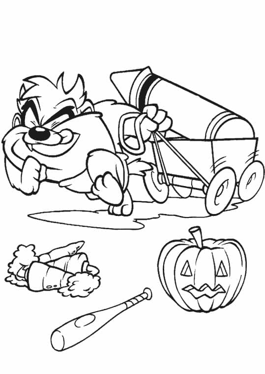 Free printable Taz coloring page #209828 from Cartoon Characters collection