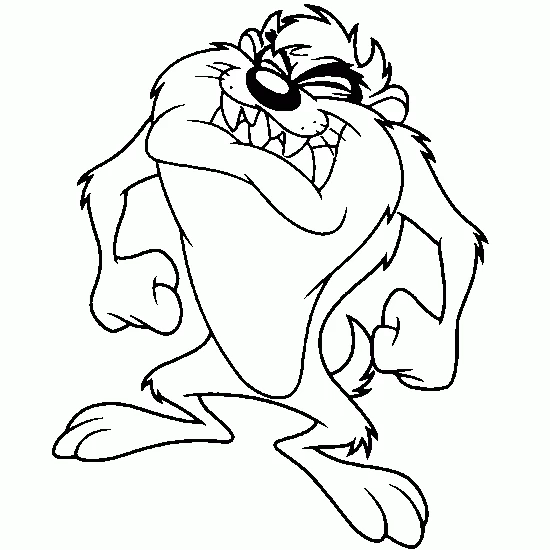 Free printable Taz coloring page #30924 from Cartoon Characters collection