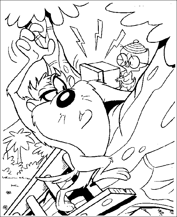 Free printable Taz coloring page #30937 from Cartoon Characters collection Free printable Taz coloring page #30937 from Cartoon Characters collection