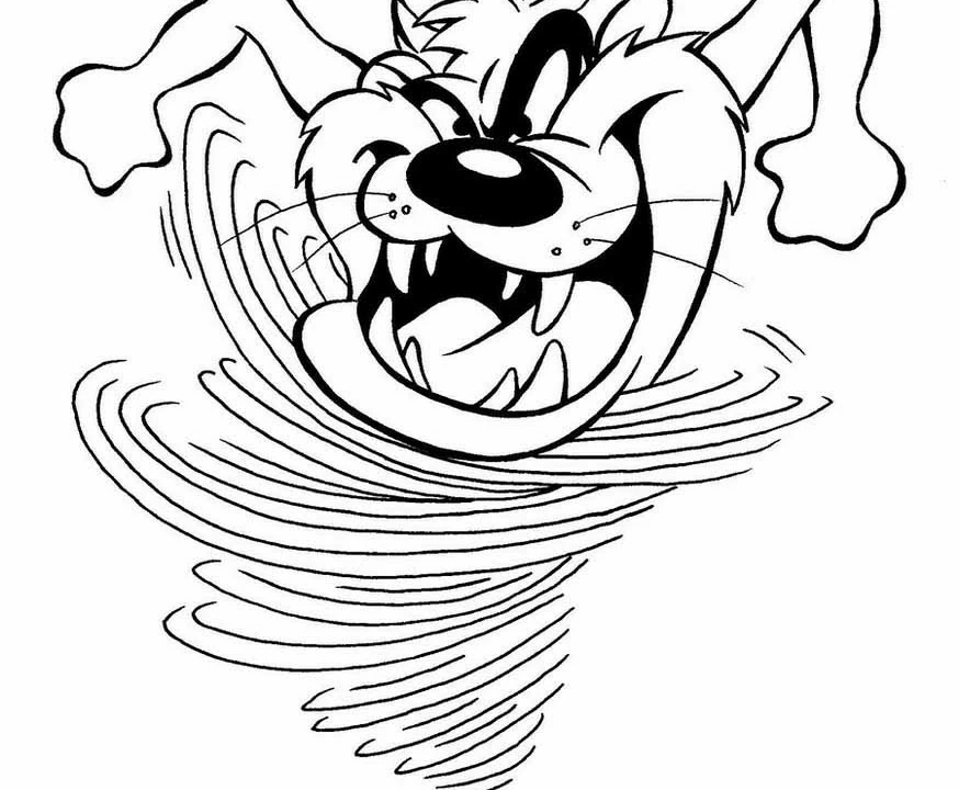 Free printable Taz coloring page #30964 from Cartoon Characters collection Free printable Taz coloring page #30964 from Cartoon Characters collection