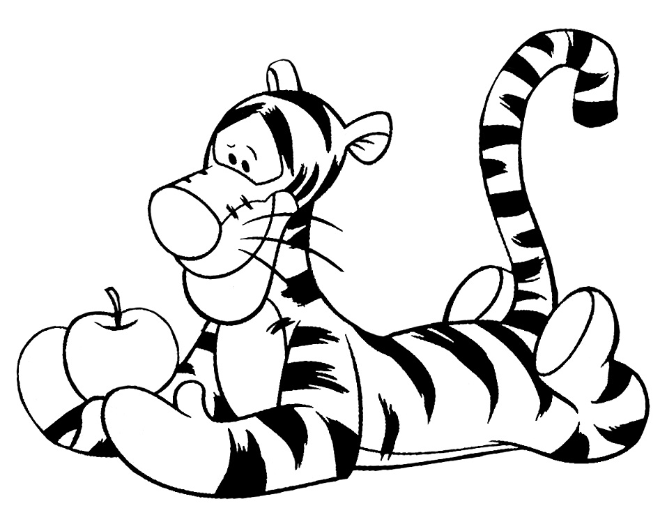 Free printable Tigger coloring page #188234 from Cartoon Characters collection Free printable Tigger coloring page #188234 from Cartoon Characters collection