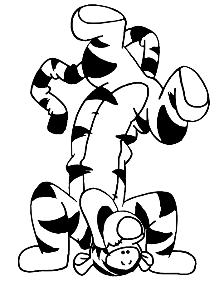 Free printable Tigger coloring page #188235 from Cartoon Characters collection