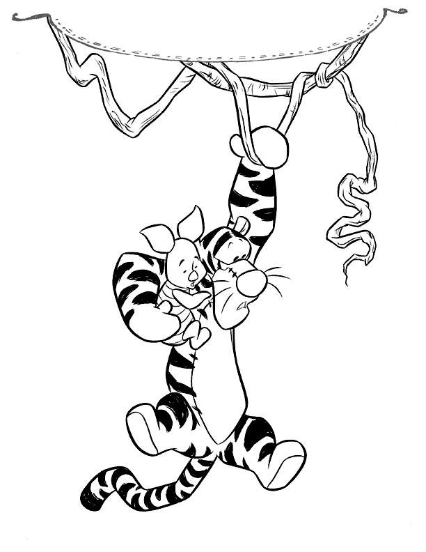 Free printable Tigger coloring page #188245 from Cartoon Characters collection Free printable Tigger coloring page #188245 from Cartoon Characters collection