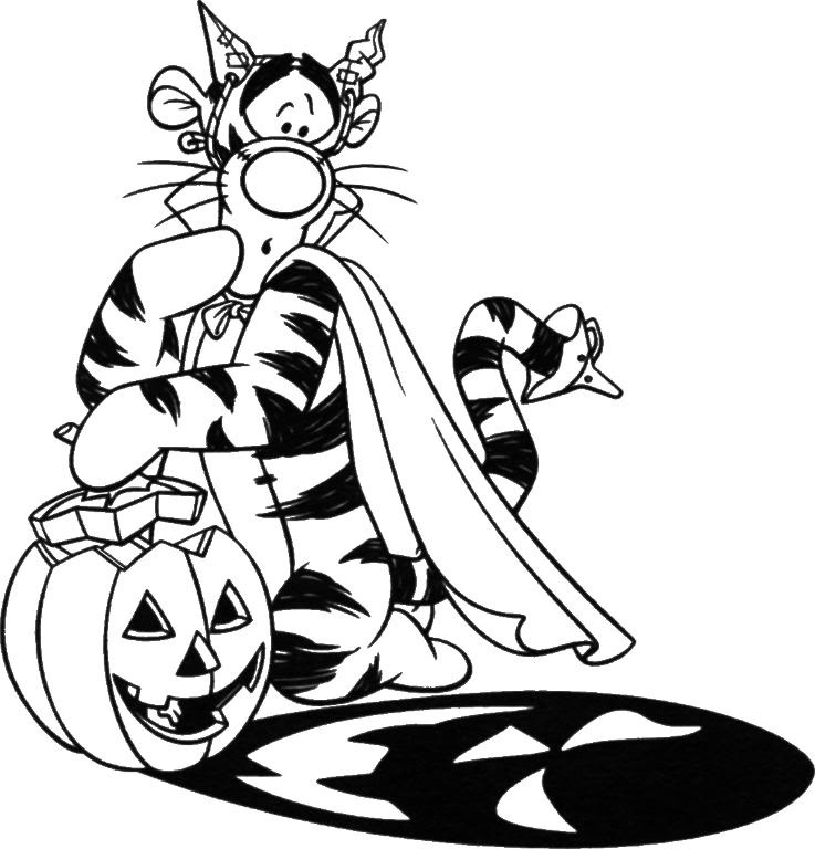 Free printable Tigger coloring page #188254 from Cartoon Characters collection