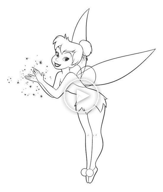 Free printable Tinker Bell coloring page #170494 from Cartoon Characters collection