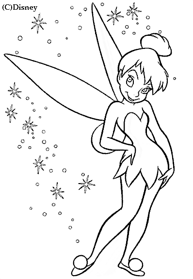 Free printable Tinker Bell coloring page #170510 from Cartoon Characters collection