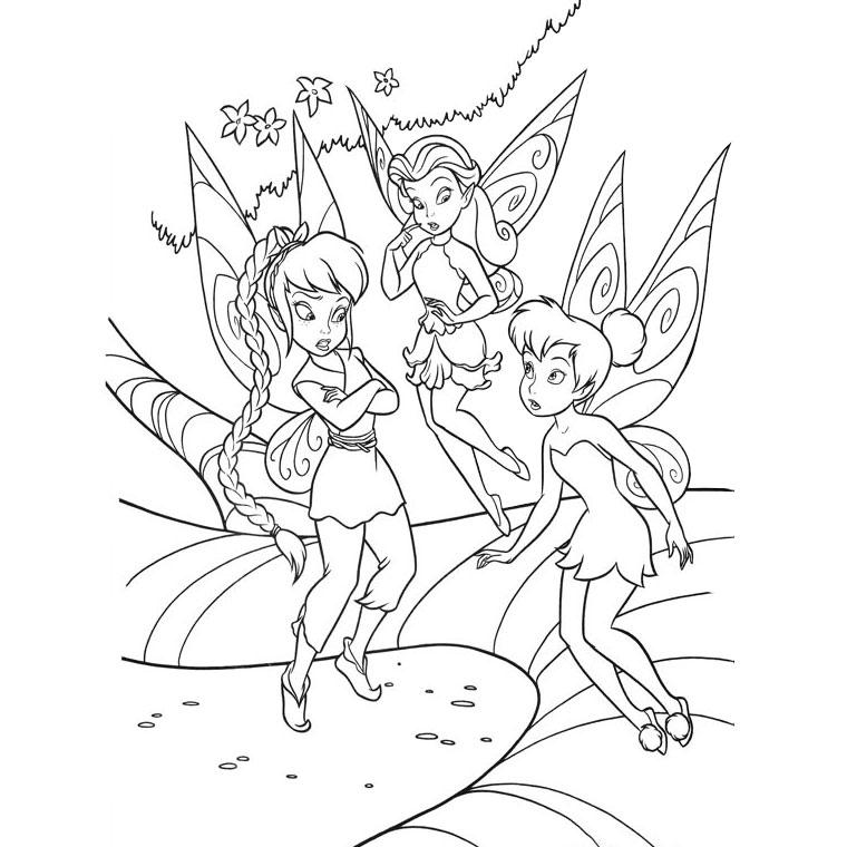 Free printable Tinker Bell coloring page #170520 from Cartoon Characters collection