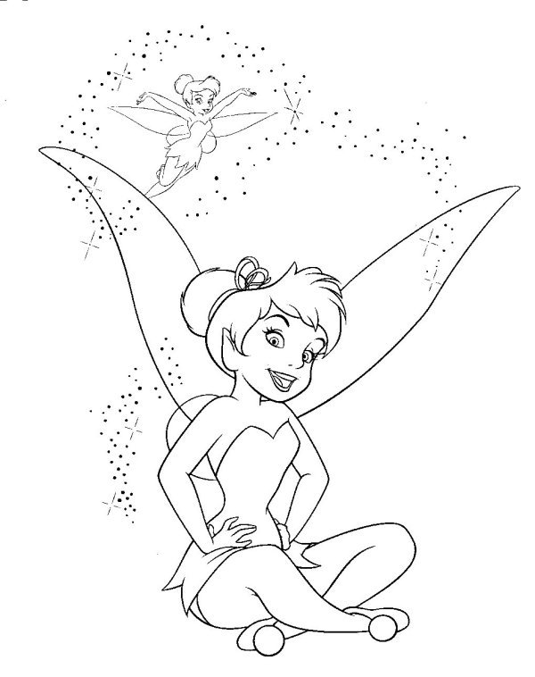 Free printable Tinker Bell coloring page #170521 from Cartoon Characters collection Free printable Tinker Bell coloring page #170521 from Cartoon Characters collection