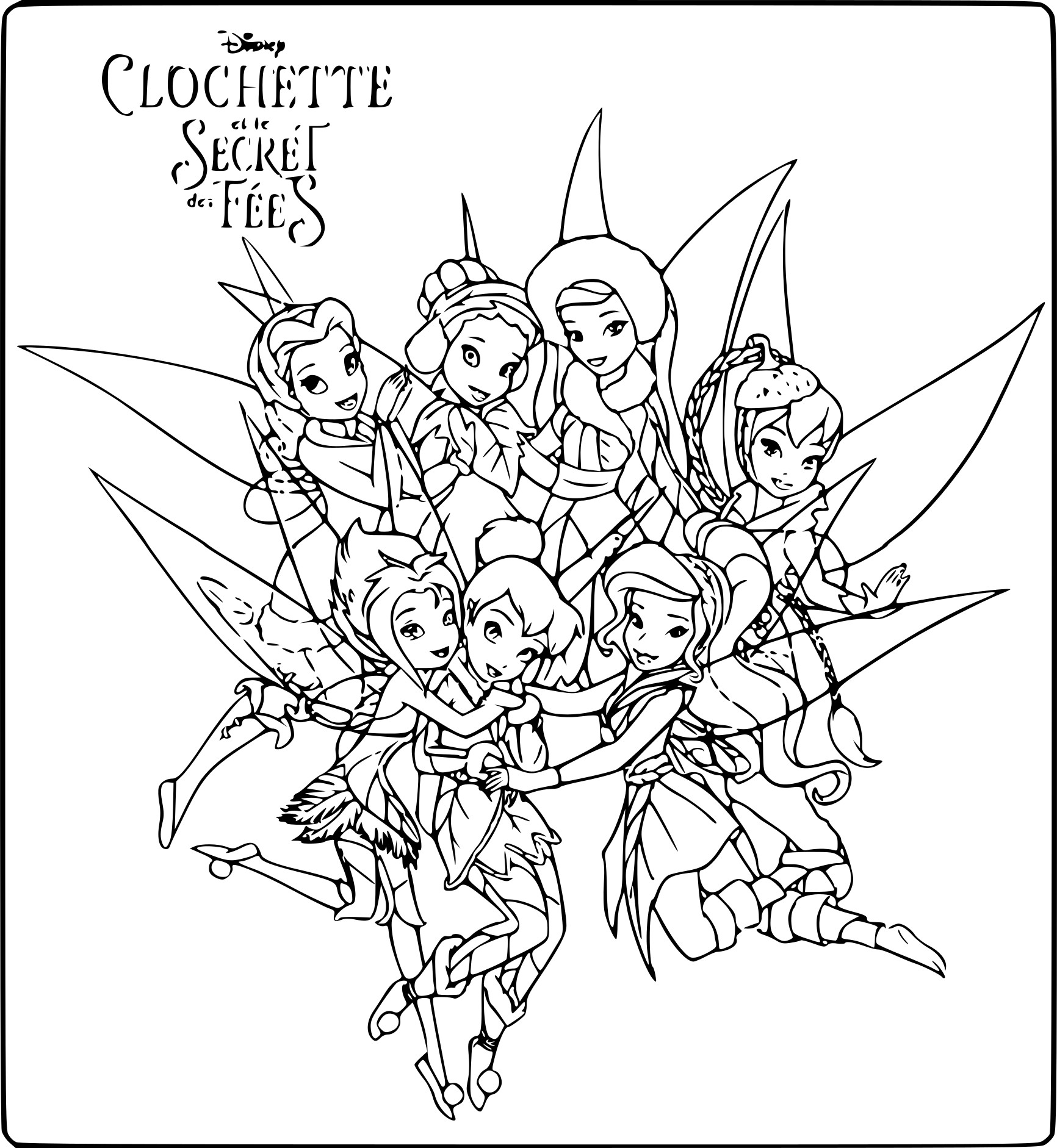 Free printable Tinker Bell coloring page #170528 from Cartoon Characters collection
