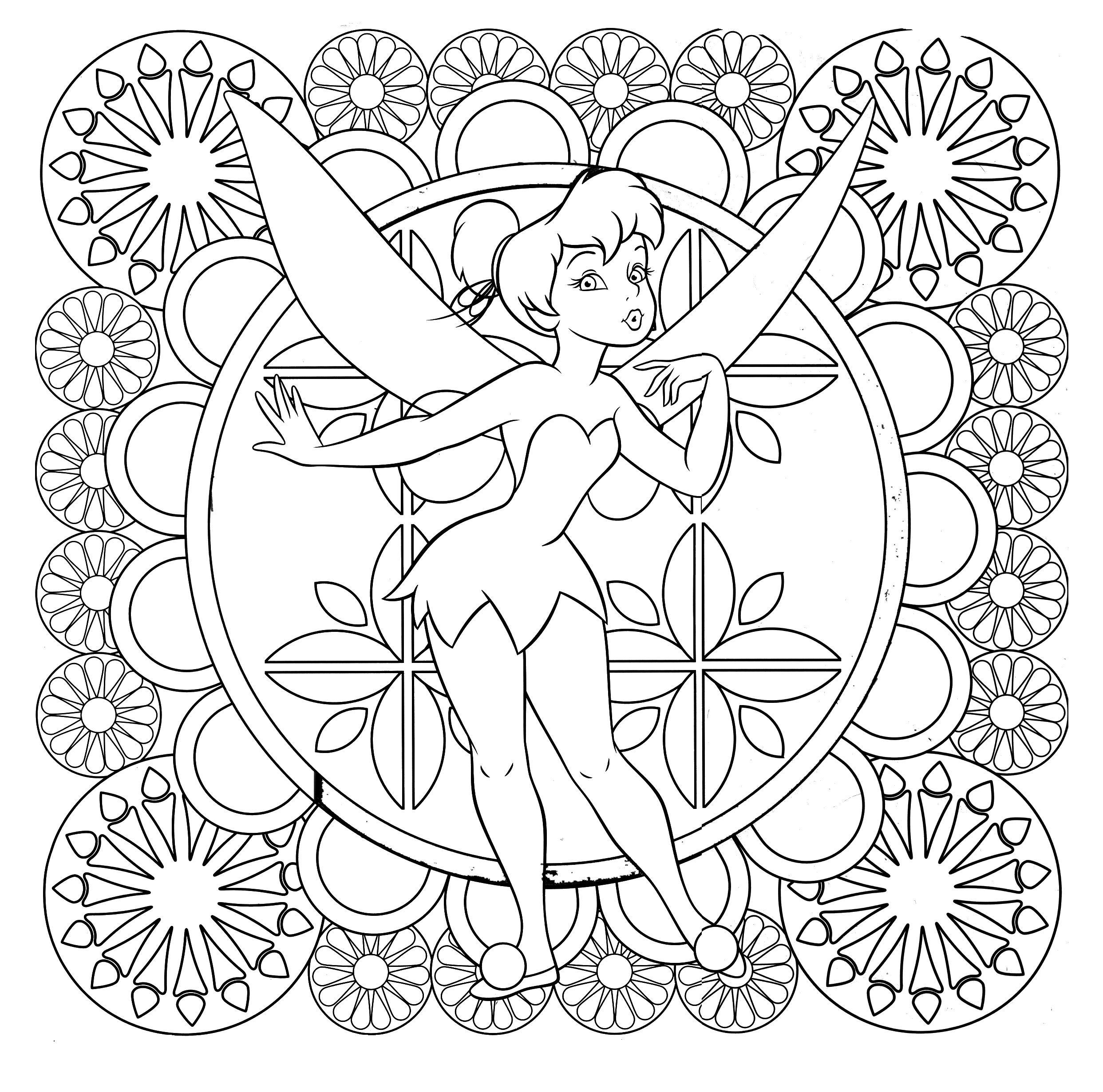 Free printable Tinker Bell coloring page #170552 from Cartoon Characters collection