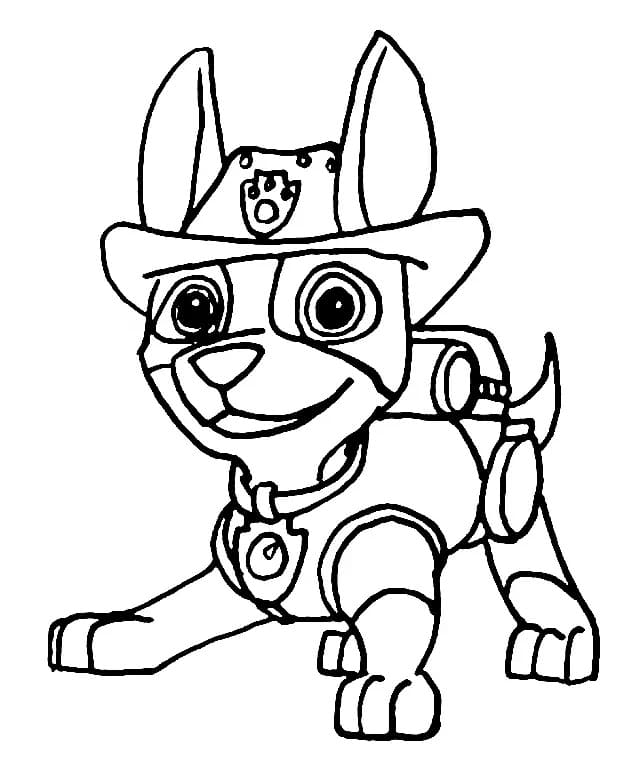 Free printable Tracker PAW Patrol coloring page #181736 from Cartoon Characters collection