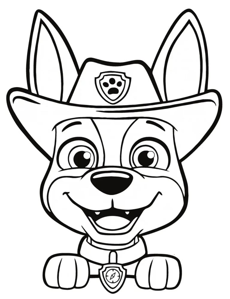 Coloring page: Tracker PAW Patrol (Cartoon Characters) #181738 - Free Printable Coloring Pages