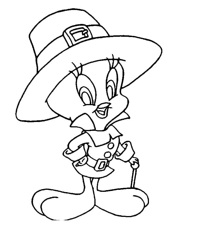 Free printable Tweety and Sylvester coloring page #190933 from Cartoon Characters collection