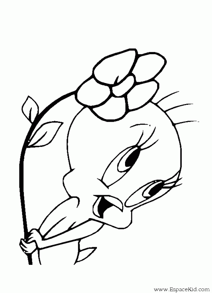 Free printable Tweety and Sylvester coloring page #29224 from Cartoon Characters collection