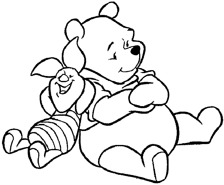 Coloring page: Winnie the Pooh (Cartoon Characters) #28607 - Free Printable Coloring Pages