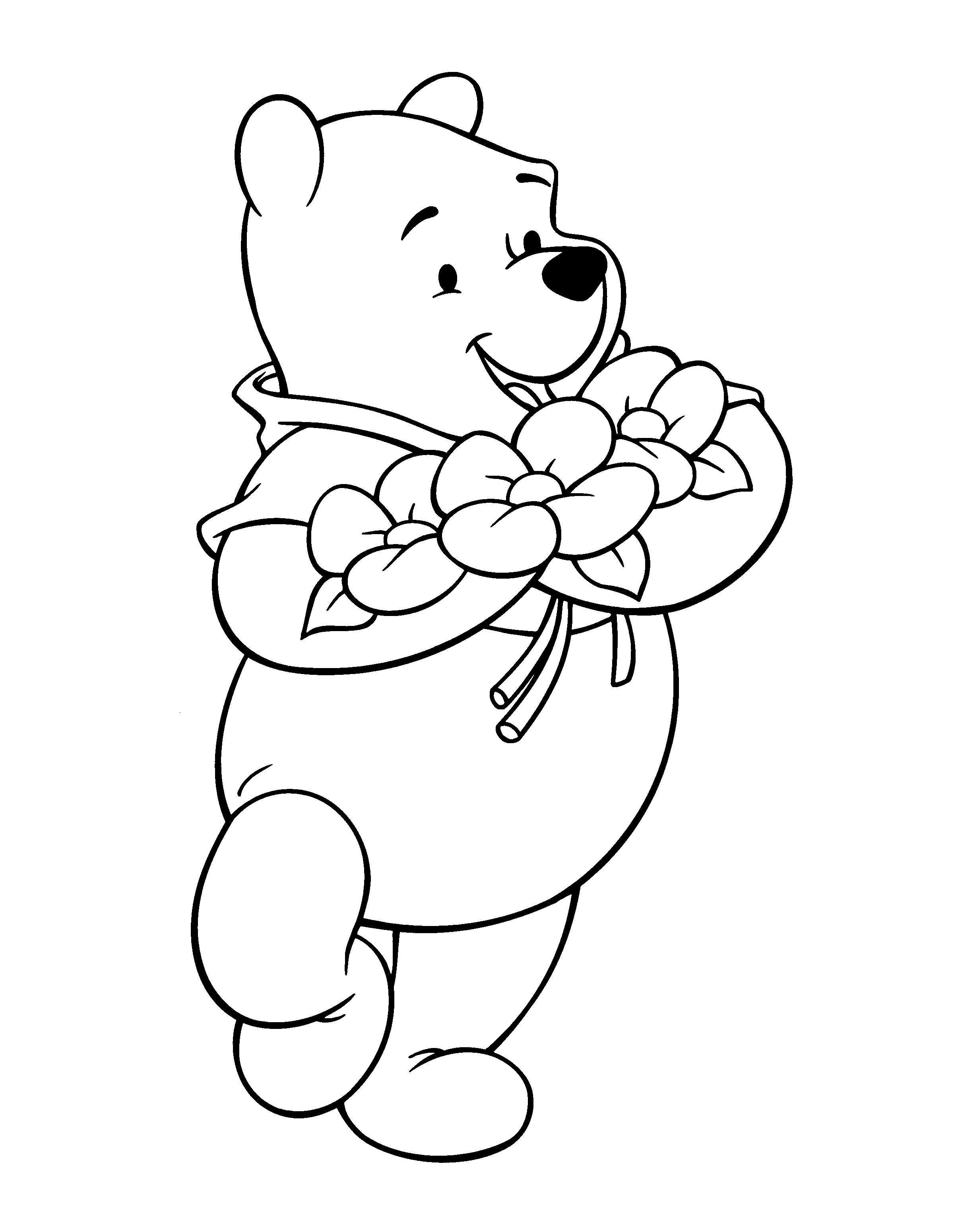Free printable Winnie the Pooh coloring page #28663 from Cartoon Characters collection