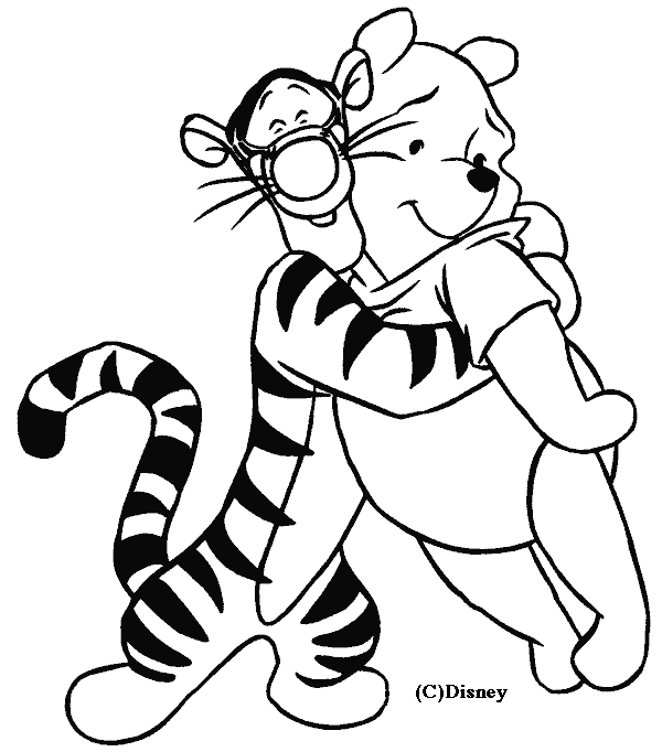 Free printable Winnie the Pooh coloring page #28672 from Cartoon Characters collection