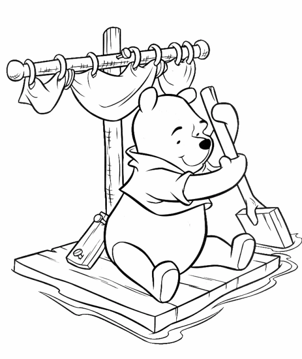 Free printable Winnie the Pooh coloring page #28929 from Cartoon Characters collection