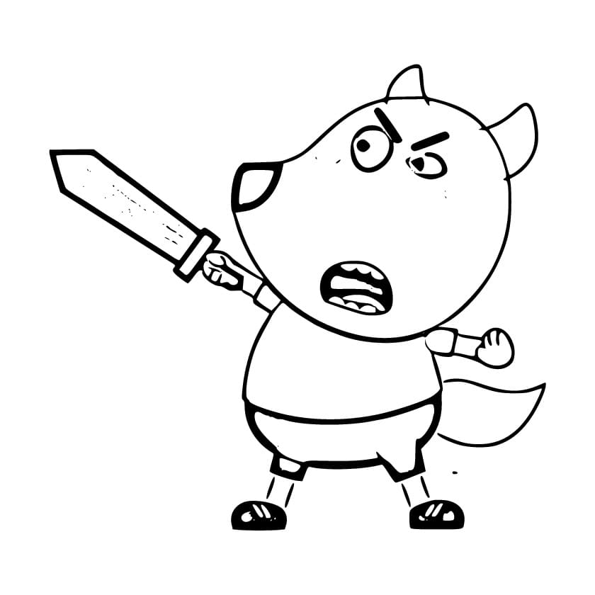 Free printable Wolfoo coloring page #185562 from Cartoon Characters collection